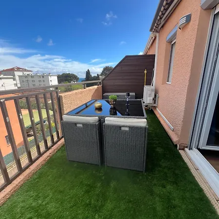 Apartment T2 Moderne Vue Les Sablettes Clim- Wifi- Parking La Seyne-sur-Mer
